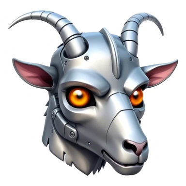 Terminator Goat heaf sticker