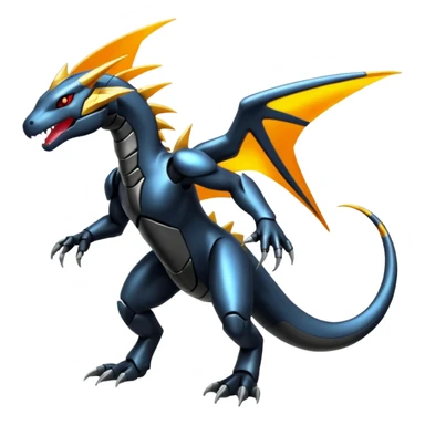 Futuristic Salandit-Zekrom-Palkia-Fakémon-hybrid-creature (full body)  sticker