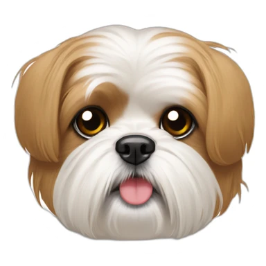 maltese-Shih Tzu with uppy ears sticker
