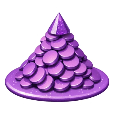 glitter purple hospital sticker