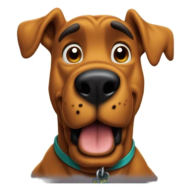 scooby doo saying “huh?” sticker