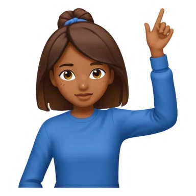 a girl dabbing  sticker