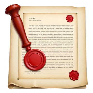 thumbnail picture mac os, white document physical written paper, red wax mark elegant sticker