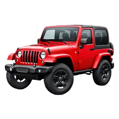 Jeep Wrangler - Jeep (Model Year: 2022) (Iconic colour: Red) sticker