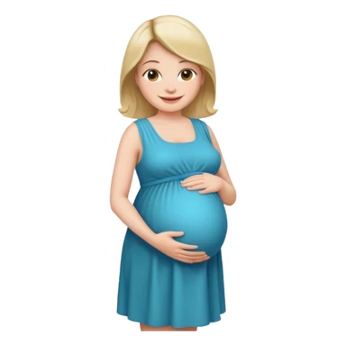 pregnant lady  sticker