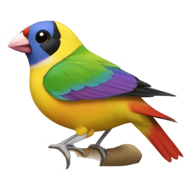 gouldian finch sticker
