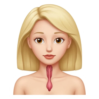  Woman necked bending over showing vagina sticker