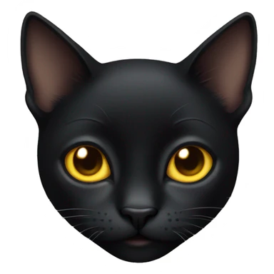 black cat with golden eyes sticker