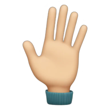 Person saying stop it to a compliment with a hand gesture sticker