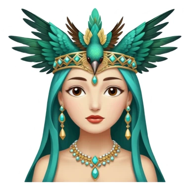 Sleepy hummingbird priestess sticker