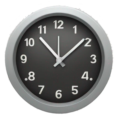 9:00 o’clock in clock  sticker