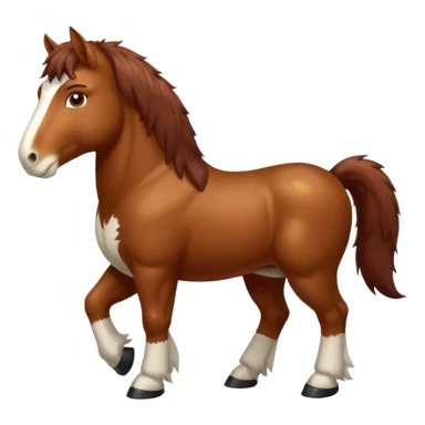 Realistic Clydesdale  sticker