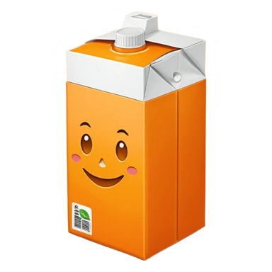 orange juice box sticker