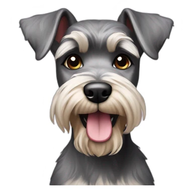 schnauzer dog sweet sixteen  sticker