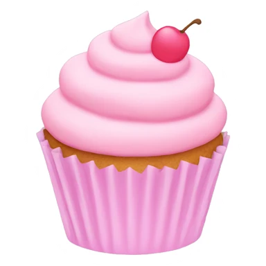 pastel pink cupcake sticker