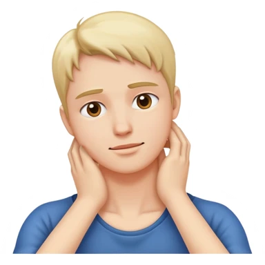 Grabbing neck with both hands sticker