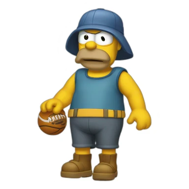 Homer sipson qui joue à fortnie sticker