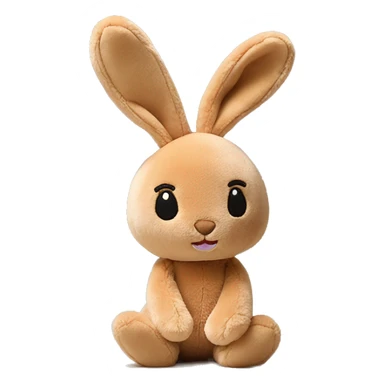 tan bunny jellycat stuffed animal sticker