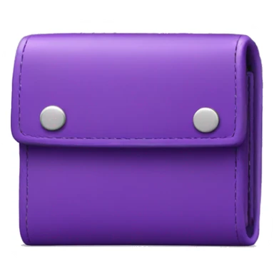 purple wallet with money coming out sticker