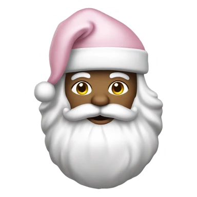Light Pink Santa Claus with white skin sticker