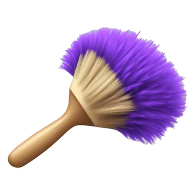 Purple dust brush  sticker
