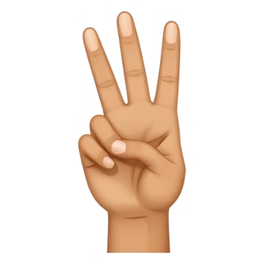 Peace sign with thumb sticking out sticker