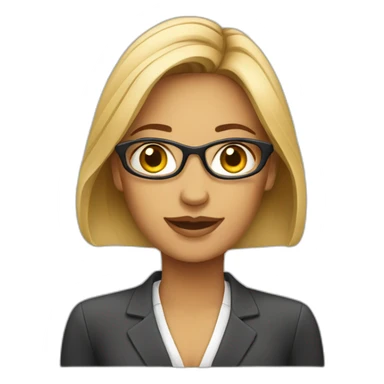 business analyst woman sticker