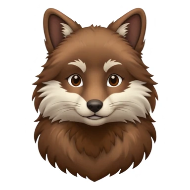 Animal half body sticker