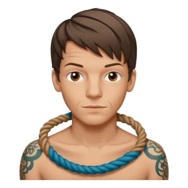 Louis tomlinson knotted rope tattoo sticker