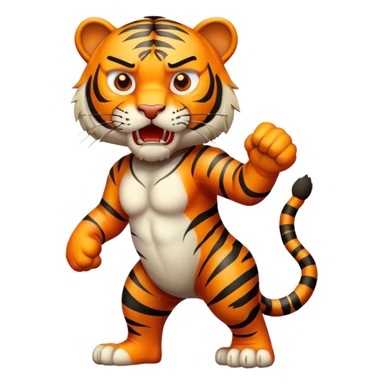 ANGRY Tiger  ful;l body sticker