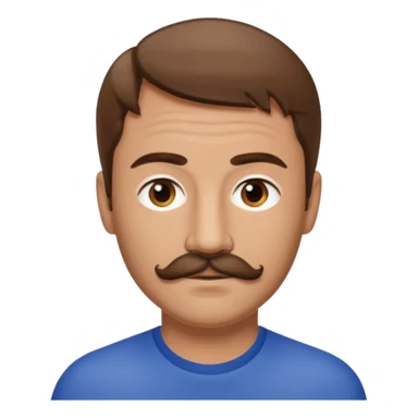 Terry Coldwell of East 17 with brown hair and thin mustache sticker