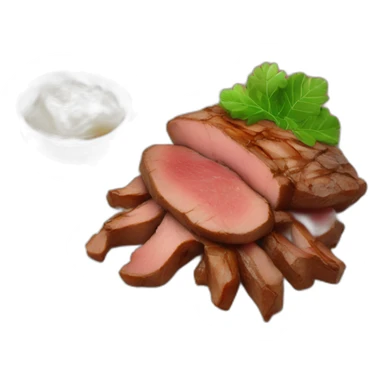 Reindeer Meat and smashed potatoes meal sticker