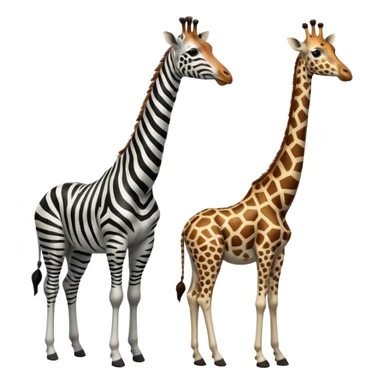 zebra giraffe sticker