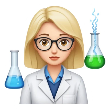 scientist woman sticker