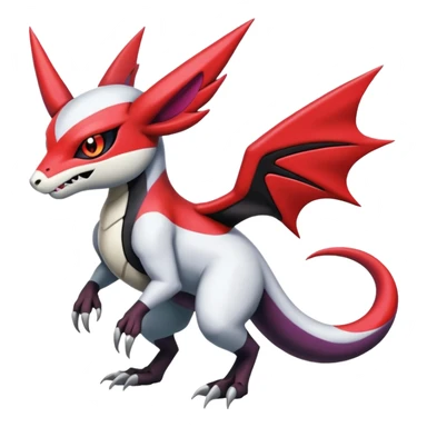 Colorful Cool Badass  Meloetta-Zangoose-Noivern-Salandit-Guilmon-Darkrai-Pokémon-Fakémon-fusion-hybrid-creature sticker