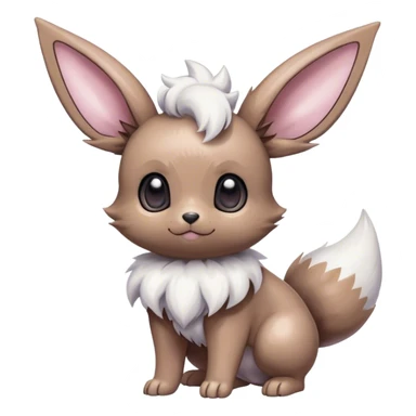 Shiny Eevee-Minccino-Espurr-Cinccino-creature-hybridi sticker