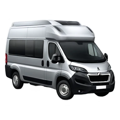 Standard Peugeot Boxer L3H2 Campervan with two windows on the right side silver  sticker