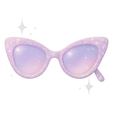sparkling sunglasses, soft and dreamy sticker
