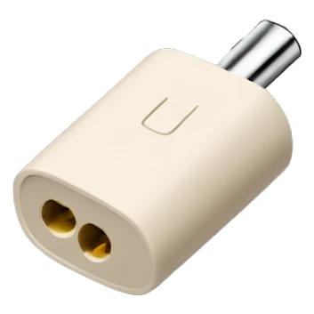 beige stereo adapter mini jack to big jack for headphones  sticker