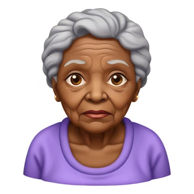 old black mum with Alzheimers  sticker