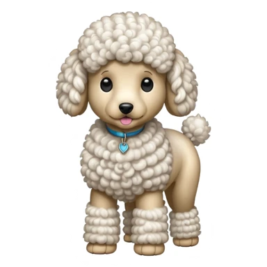 Perro poddle sticker