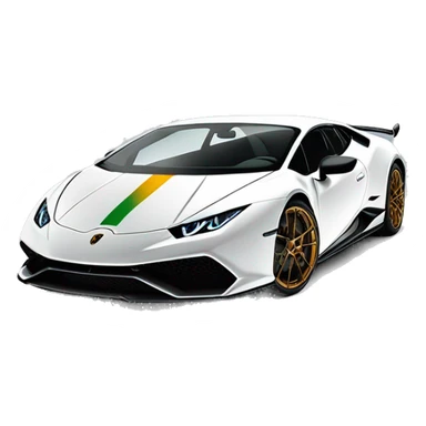 Lamborghini Huracan Performante in matt Perlmutt weiß  sticker