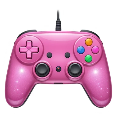 glitter pink control game sticker