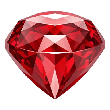 Diamond in red color sticker