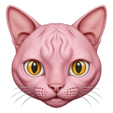 A hairless cat sticker