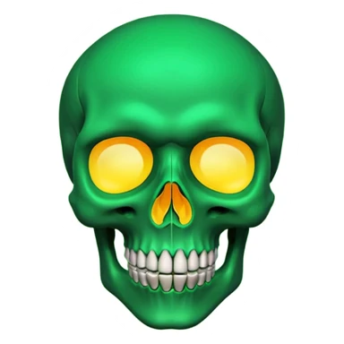 skull emoji use in whatsapp or instagram with green screen  sticker