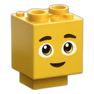 A single lego block sticker