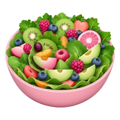 Make some healthy food, like a salad, in light pink tones, but you can use other colors (like the correct shades for the salad).
 sticker
