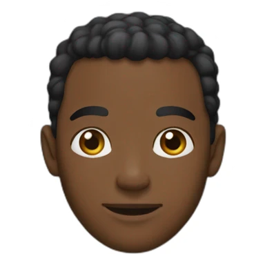 Black try americain bollie with cropped ears sticker