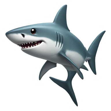 Shark with a trident  sticker